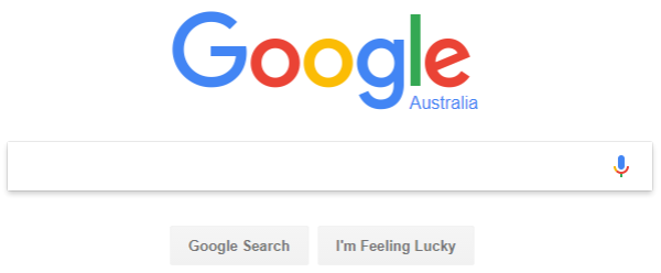 Picture of Google search box
